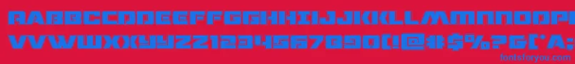 dronetrackeracad Font – Blue Fonts on Red Background