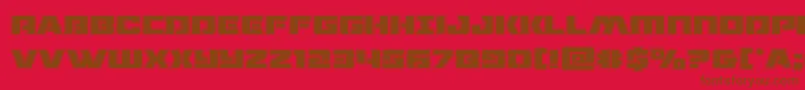 dronetrackeracad Font – Brown Fonts on Red Background