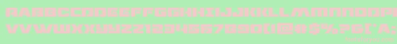 dronetrackeracad-fontti – vaaleanpunaiset fontit vihreällä taustalla