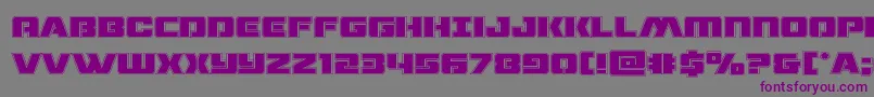 dronetrackeracad Font – Purple Fonts on Gray Background