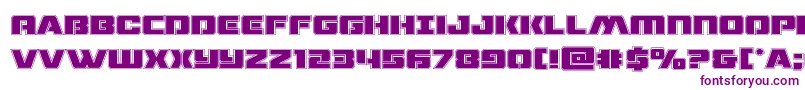 フォントdronetrackeracad – 紫色のフォント