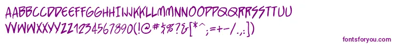StraightjacketBb-Schriftart – Violette Schriften