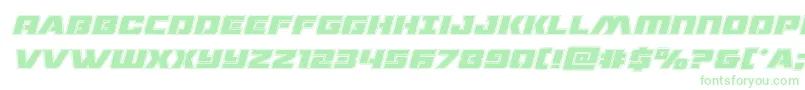 dronetrackeracadital-Schriftart – Grüne Schriften