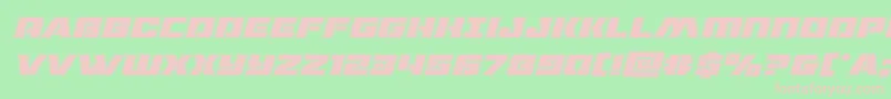 dronetrackeracadital Font – Pink Fonts on Green Background