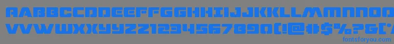 dronetrackerbold Font – Blue Fonts on Gray Background