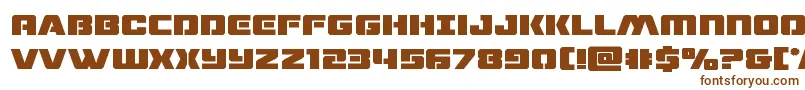 Шрифт dronetrackerbold – коричневые шрифты на белом фоне