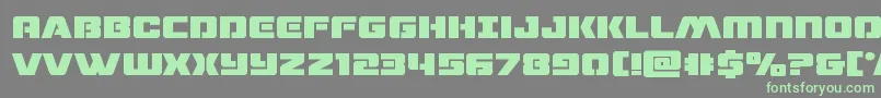 dronetrackerbold-Schriftart – Grüne Schriften auf grauem Hintergrund