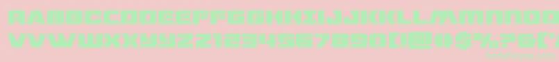 dronetrackerbold Font – Green Fonts on Pink Background