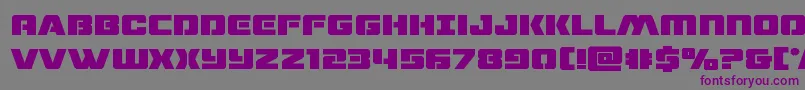dronetrackerbold Font – Purple Fonts on Gray Background