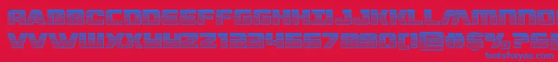 dronetrackerchrome Font – Blue Fonts on Red Background