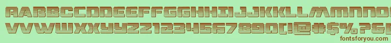 dronetrackerchrome Font – Brown Fonts on Green Background