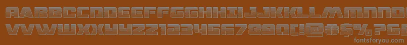 dronetrackerchrome Font – Gray Fonts on Brown Background