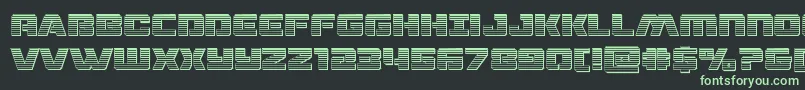 dronetrackerchrome Font – Green Fonts on Black Background