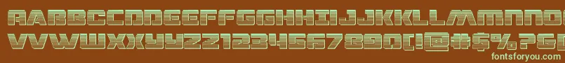 dronetrackerchrome Font – Green Fonts on Brown Background