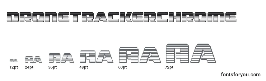 Размеры шрифта Dronetrackerchrome (125523)