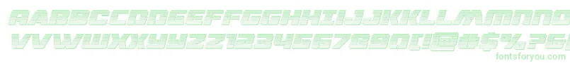 dronetrackerchromeital Font – Green Fonts on White Background