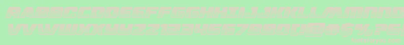 dronetrackerchromeital Font – Pink Fonts on Green Background