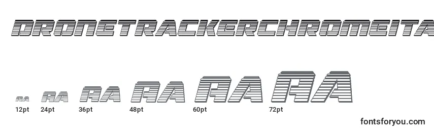 Dronetrackerchromeital (125524) Font Sizes