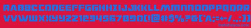 Шрифт dronetrackercond – синие шрифты на красном фоне