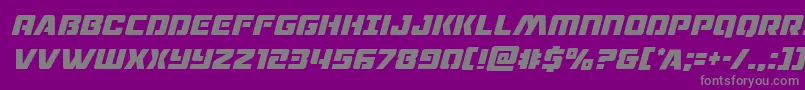 dronetrackercondital Font – Gray Fonts on Purple Background