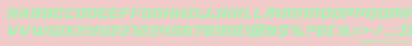 dronetrackercondital Font – Green Fonts on Pink Background