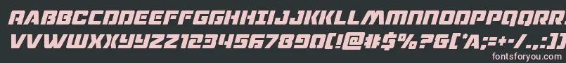 dronetrackercondital Font – Pink Fonts on Black Background