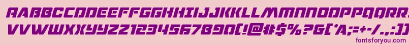 dronetrackercondital Font – Purple Fonts on Pink Background