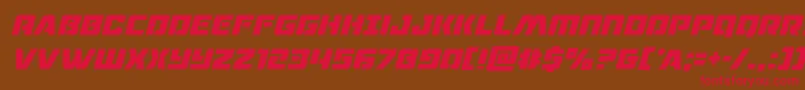 dronetrackercondital Font – Red Fonts on Brown Background