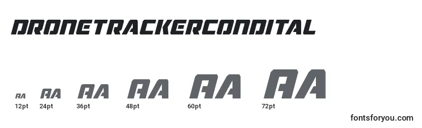 Dronetrackercondital (125526) Font Sizes