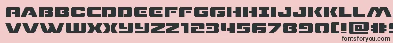 dronetrackerexpand Font – Black Fonts on Pink Background