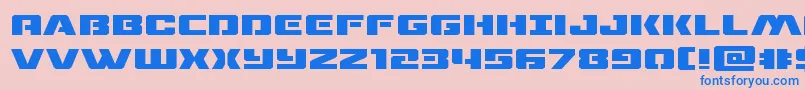 dronetrackerexpand Font – Blue Fonts on Pink Background