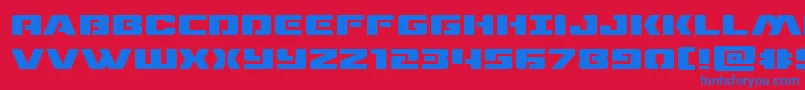 Шрифт dronetrackerexpand – синие шрифты на красном фоне