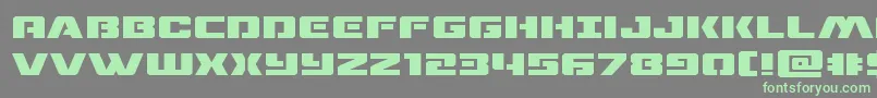 dronetrackerexpand Font – Green Fonts on Gray Background