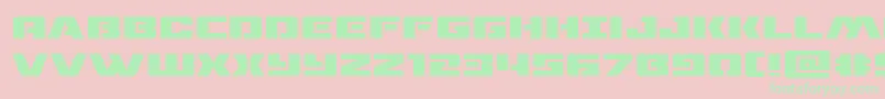 dronetrackerexpand-Schriftart – Grüne Schriften auf rosa Hintergrund