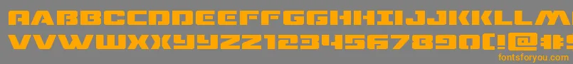 dronetrackerexpand Font – Orange Fonts on Gray Background