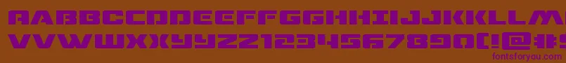 dronetrackerexpand Font – Purple Fonts on Brown Background