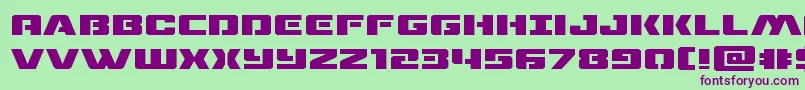 dronetrackerexpand Font – Purple Fonts on Green Background