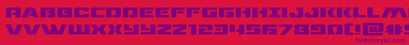 dronetrackerexpand Font – Purple Fonts on Red Background