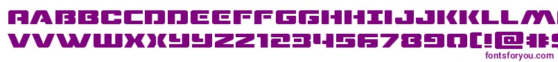 dronetrackerexpand Font – Purple Fonts on White Background