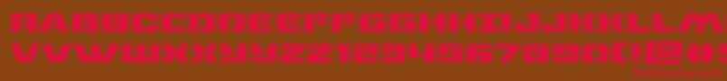 dronetrackerexpand Font – Red Fonts on Brown Background