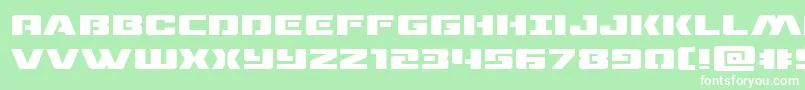 dronetrackerexpand Font – White Fonts on Green Background