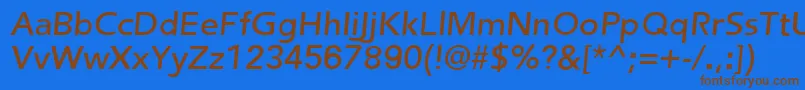 FredericRegularItalic-fontti – ruskeat fontit sinisellä taustalla