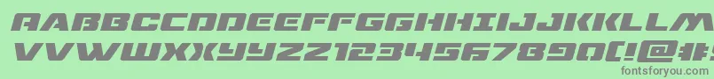 dronetrackerexpandital Font – Gray Fonts on Green Background