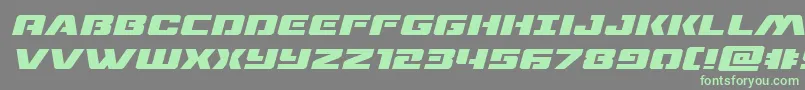 dronetrackerexpandital Font – Green Fonts on Gray Background