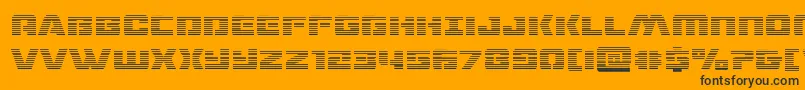 dronetrackergrad Font – Black Fonts on Orange Background