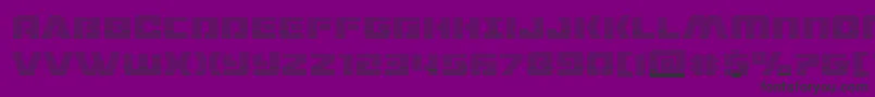 dronetrackergrad Font – Black Fonts on Purple Background