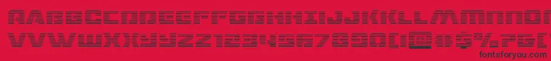dronetrackergrad Font – Black Fonts on Red Background