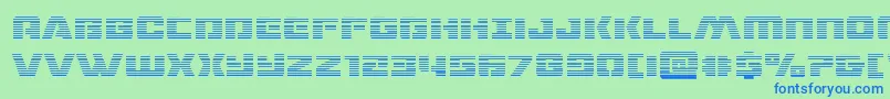 dronetrackergrad Font – Blue Fonts on Green Background