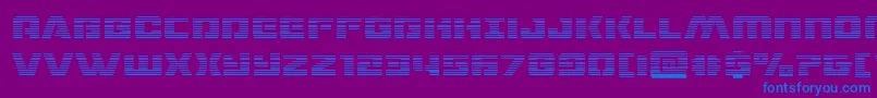 dronetrackergrad Font – Blue Fonts on Purple Background