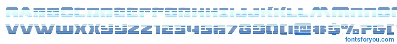 dronetrackergrad Font – Blue Fonts on White Background